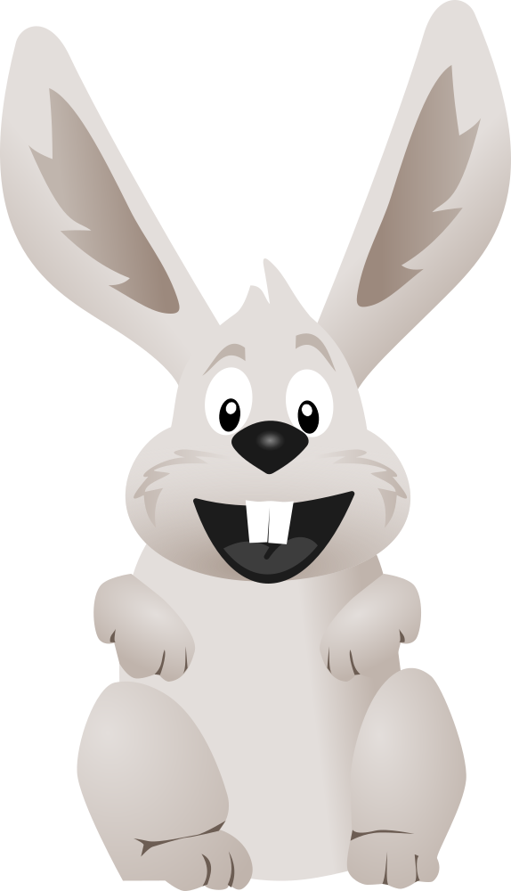 OnlineLabels Clip Art - funny Rabbit